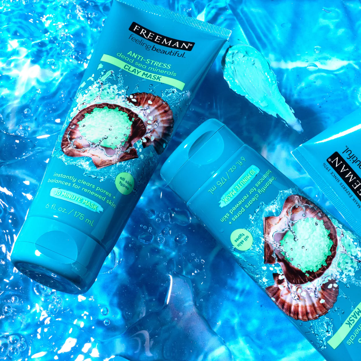 ماسک صورت ضد استرس مواد معدنی دریا Freeman Beauty - تصویر 4
