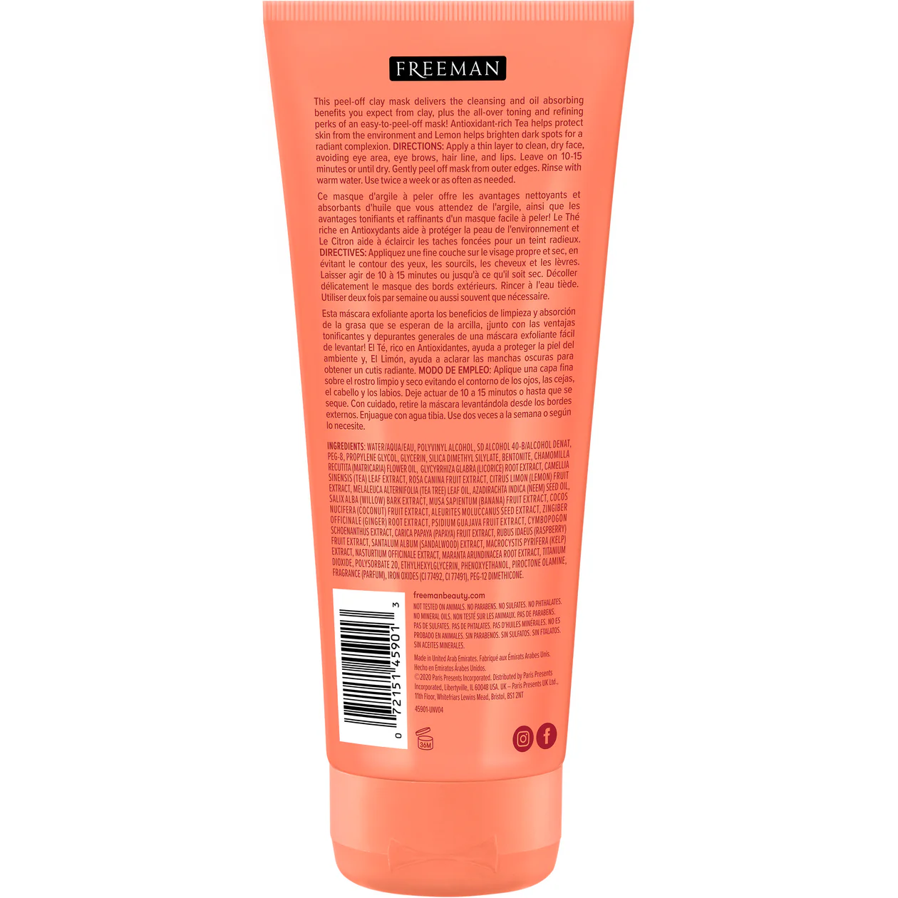 ماسک صورت چای شیرین و لیمو Freeman Beauty - تصویر 5